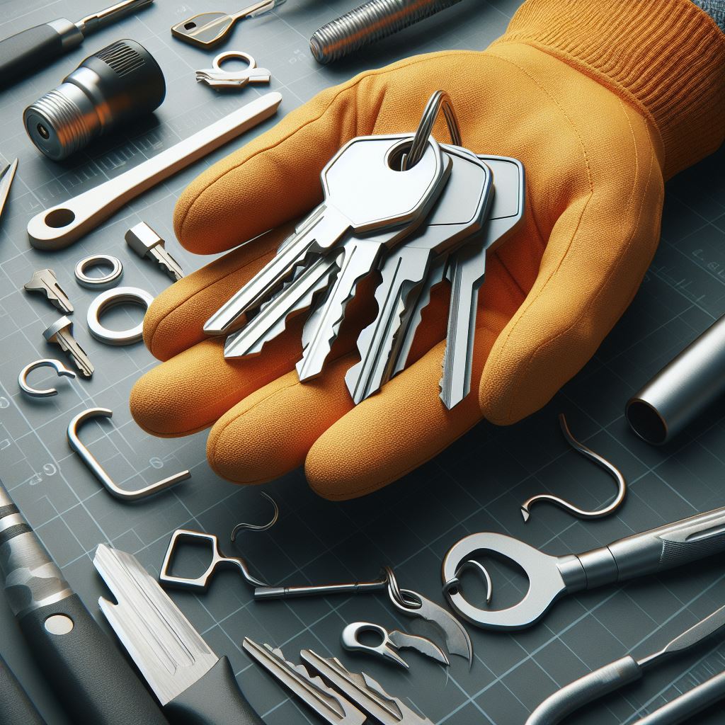 An image showcasing a set of newly cut keys, symbolizing replacement keys.